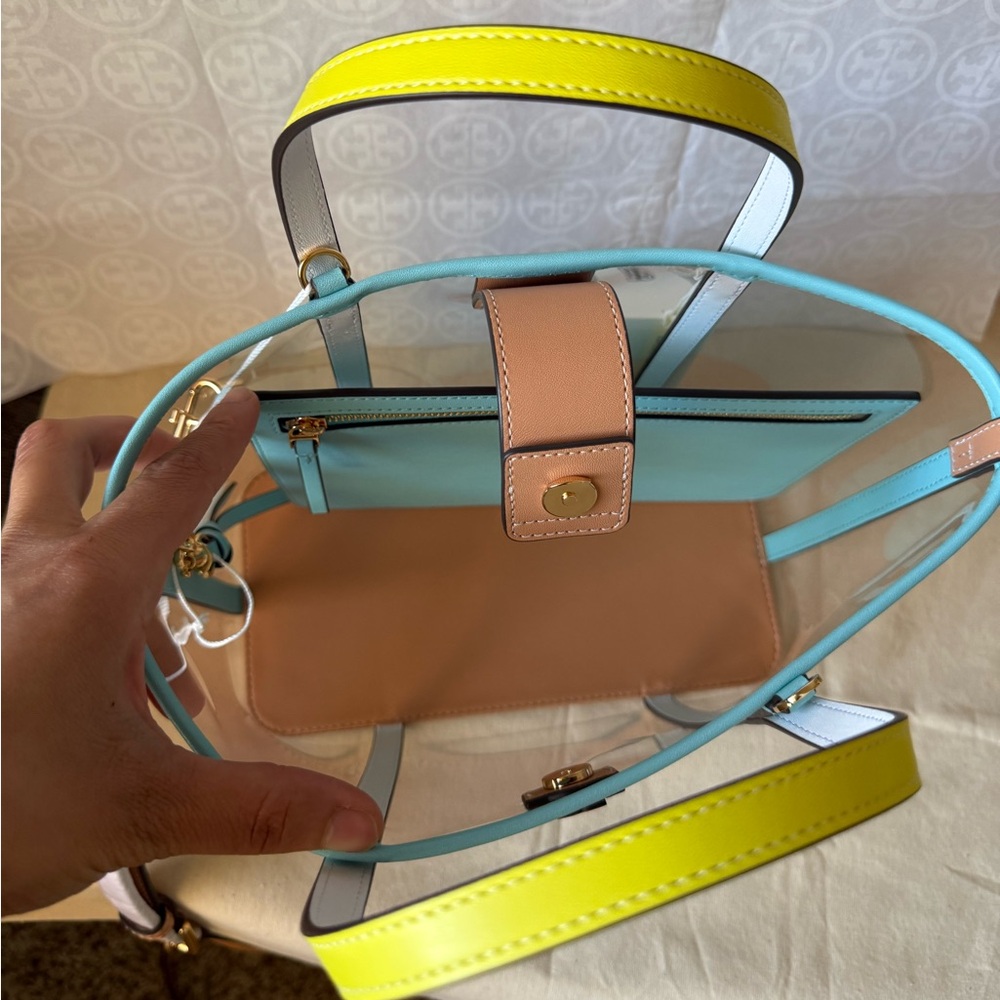 NWT , tory burch blake clear small tote bag - Picture 6 of 13